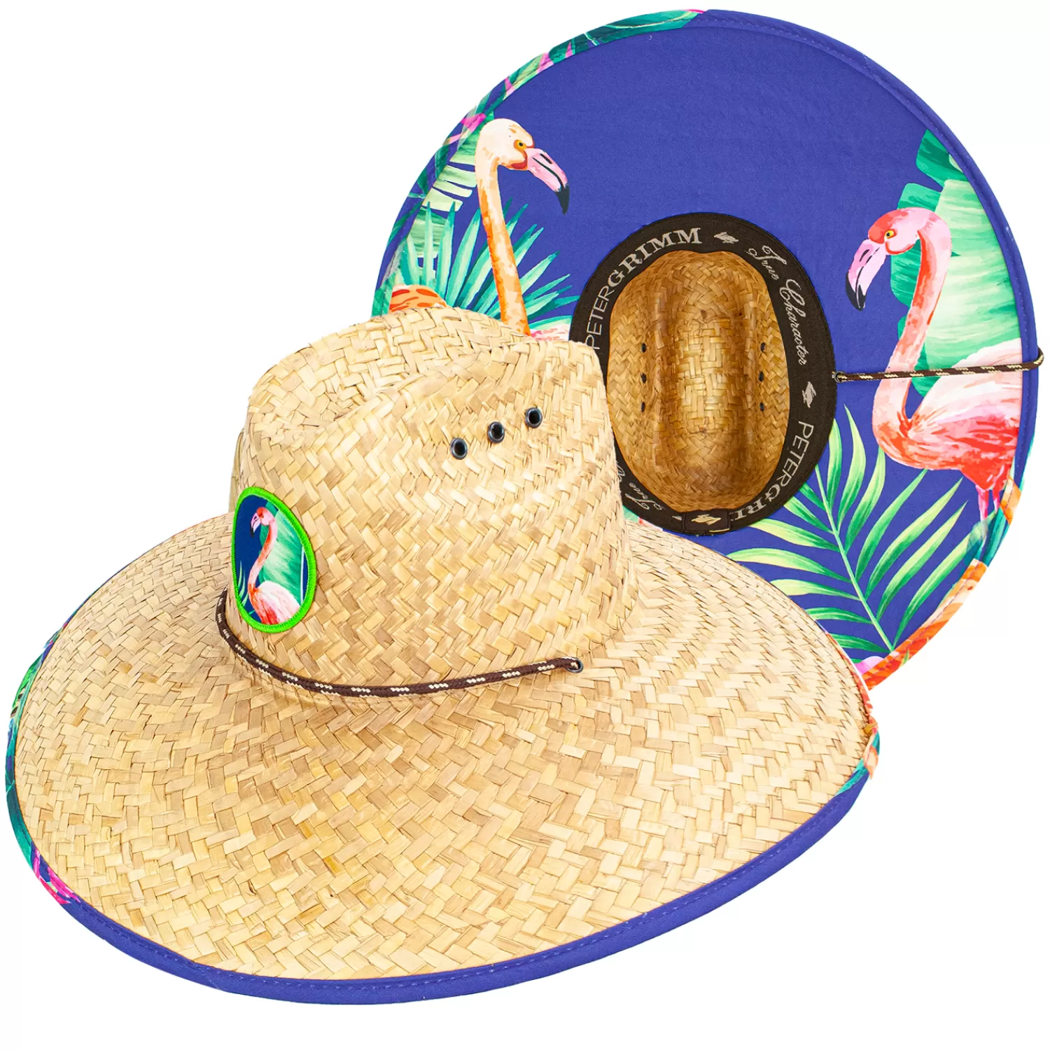 Flamingo 1 Straw Hat-Peter Grimm New